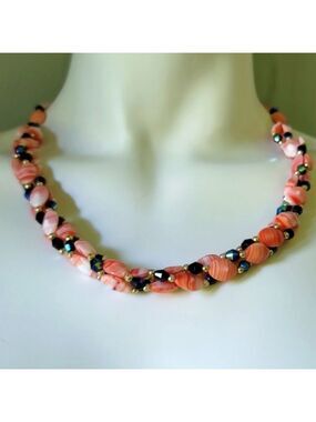 Fashion 20" Triple Bead Strand Necklace